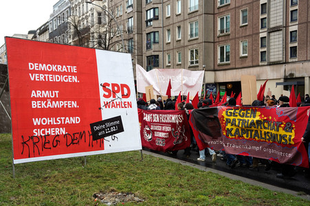Luxemburg-Liebknecht-Demonstration 2024 in Berlin