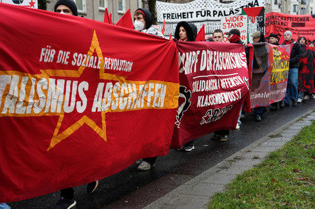 Luxemburg-Liebknecht-Demonstration 2024 in Berlin
