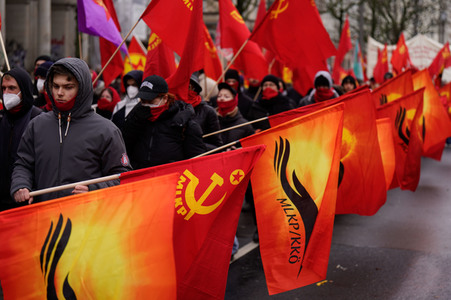 Luxemburg-Liebknecht-Demonstration 2024 in Berlin