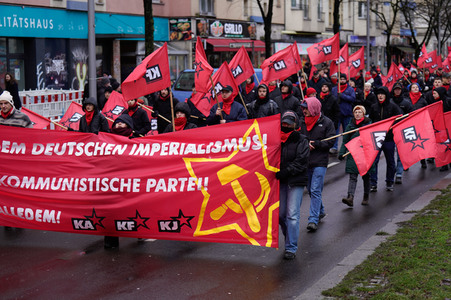 Luxemburg-Liebknecht-Demonstration 2024 in Berlin