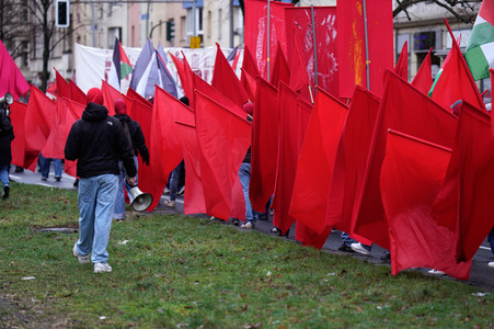 Luxemburg-Liebknecht-Demonstration 2024 in Berlin