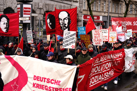 Luxemburg-Liebknecht-Demonstration 2024 in Berlin