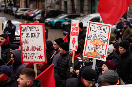 Luxemburg-Liebknecht-Demonstration 2024 in Berlin