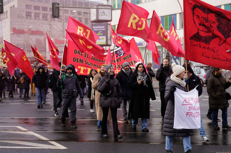 Luxemburg-Liebknecht-Demonstration 2024 in Berlin