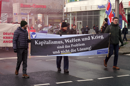 Luxemburg-Liebknecht-Demonstration 2024 in Berlin