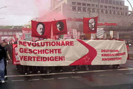 Luxemburg-Liebknecht-Demonstration 2024 in Berlin