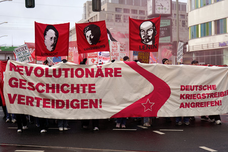 Luxemburg-Liebknecht-Demonstration 2024 in Berlin