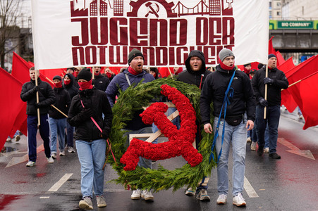 Luxemburg-Liebknecht-Demonstration 2024 in Berlin