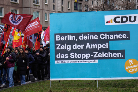 Luxemburg-Liebknecht-Demonstration 2024 in Berlin