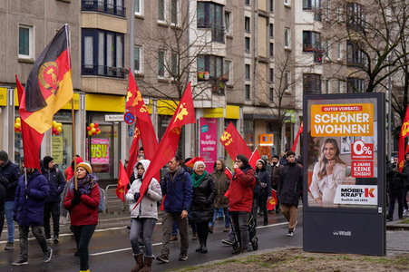 Luxemburg-Liebknecht-Demonstration 2024 in Berlin