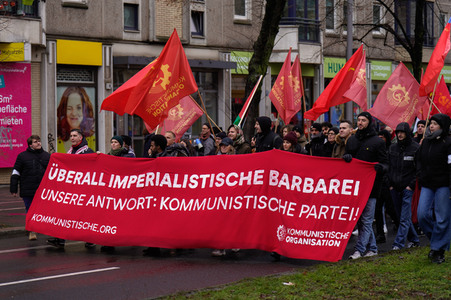 Luxemburg-Liebknecht-Demonstration 2024 in Berlin
