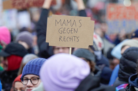 Kundgebung gegen die AfD am Brandenburger Tor in Berlin