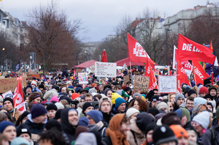 Kundgebung gegen die AfD am Brandenburger Tor in Berlin