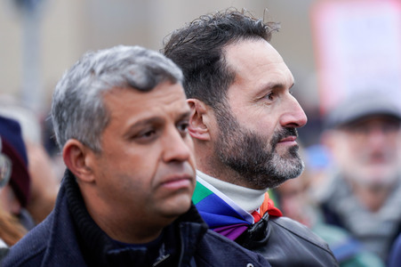 Kundgebung gegen die AfD am Brandenburger Tor in Berlin