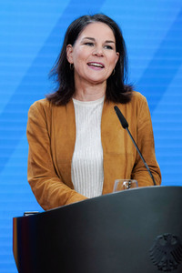 Pressekonferenz von Annalena Baerbock und Stéphane Séjourné in Berlin