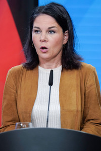 Pressekonferenz von Annalena Baerbock und Stéphane Séjourné in Berlin