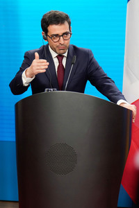 Pressekonferenz von Annalena Baerbock und Stéphane Séjourné in Berlin