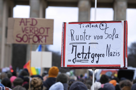 Kundgebung gegen die AfD in Berlin