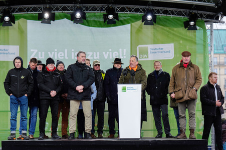 Großkundgebung von Landwirten in Berlin