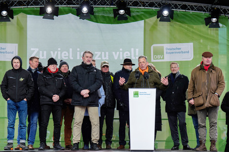 Großkundgebung von Landwirten in Berlin