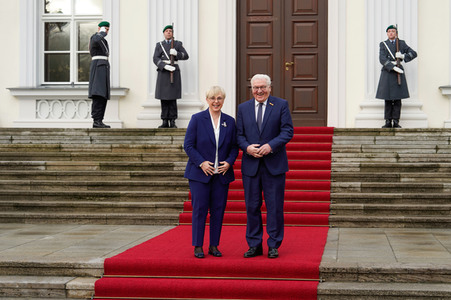 Empfang von Nataša Pirc Musar im Schloss Bellevue in Berlin