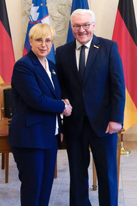 Empfang von Nataša Pirc Musar im Schloss Bellevue in Berlin