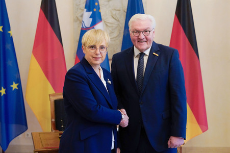 Empfang von Nataša Pirc Musar im Schloss Bellevue in Berlin