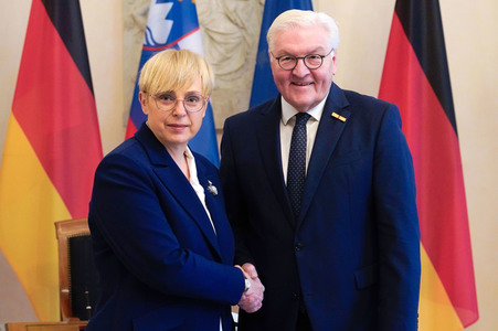 Empfang von Nataša Pirc Musar im Schloss Bellevue in Berlin