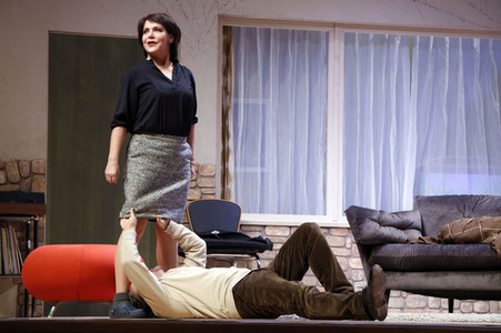 Theaterprobe 'Das Huhn auf dem Rücken' in Berlin