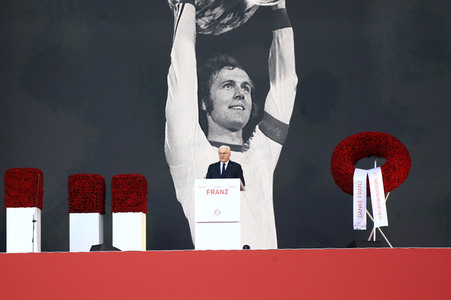 Gedenkfeier für Franz Beckenbauer in München