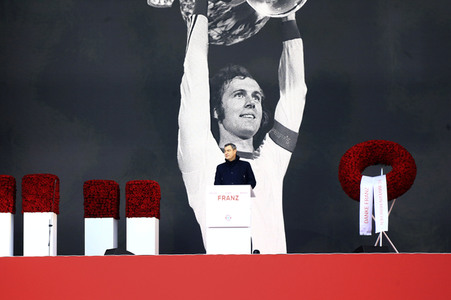 Gedenkfeier für Franz Beckenbauer in München