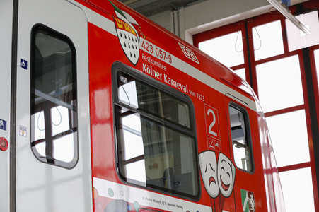 Präsentation der Karnevals S-Bahn für die Session 2024 in Köln