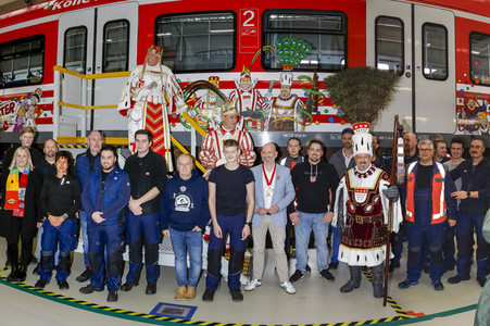 Präsentation der Karnevals S-Bahn für die Session 2024 in Köln