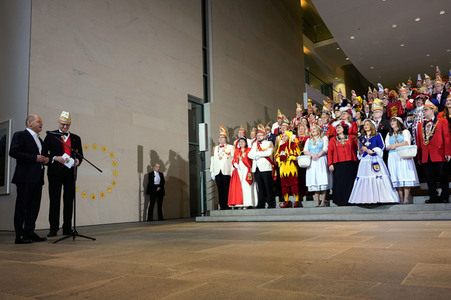 Empfang von Karnevalisten im Bundeskanzleramt in Berlin