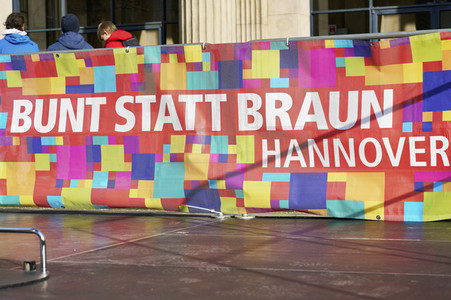 Demonstration gegen Rechtsextremismus in Hannover
