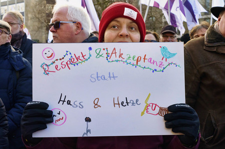 Demonstration gegen Rechtsextremismus in Hannover