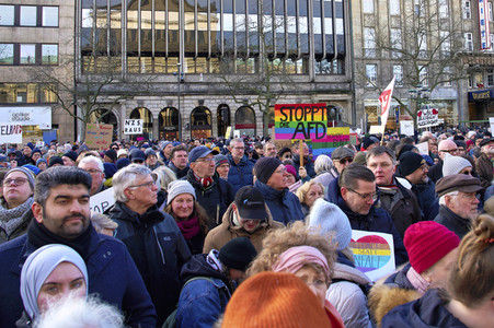 Demonstration gegen Rechtsextremismus in Hannover