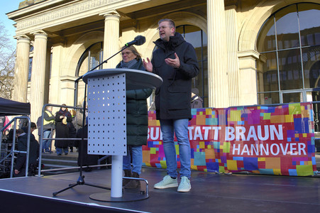 Demonstration gegen Rechtsextremismus in Hannover