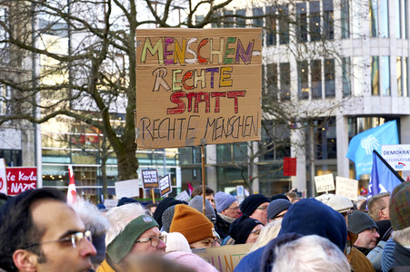 Demonstration gegen Rechtsextremismus in Hannover