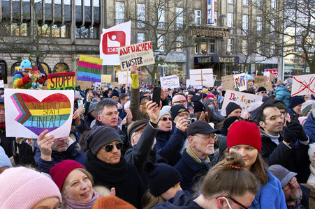 Demonstration gegen Rechtsextremismus in Hannover