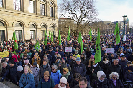 Demonstration gegen Rechtsextremismus in Hannover