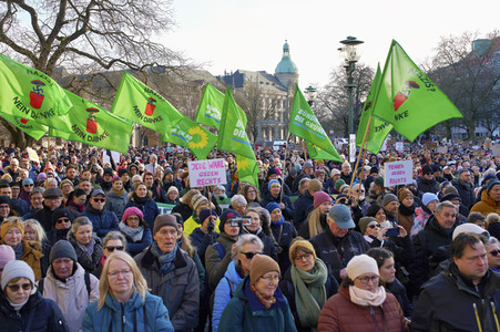 Demonstration gegen Rechtsextremismus in Hannover