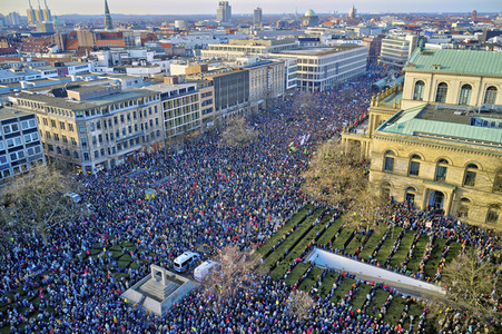 Demonstration gegen Rechtsextremismus in Hannover