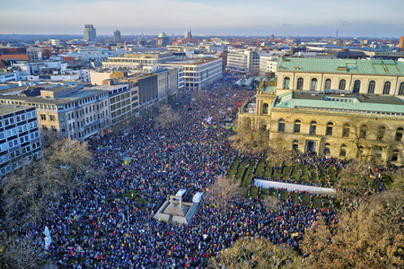 Demonstration gegen Rechtsextremismus in Hannover