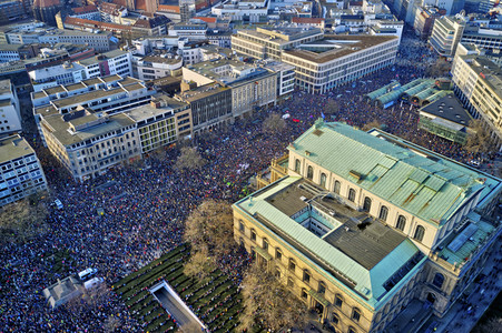 Demonstration gegen Rechtsextremismus in Hannover
