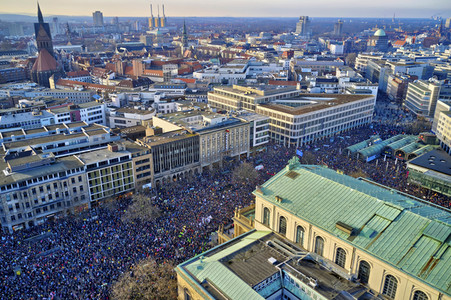 Demonstration gegen Rechtsextremismus in Hannover