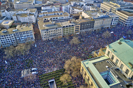 Demonstration gegen Rechtsextremismus in Hannover