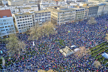 Demonstration gegen Rechtsextremismus in Hannover