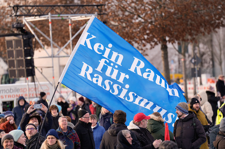 Demonstration gegen Rechtsextremismus in Berlin