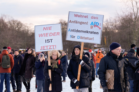 Demonstration gegen Rechtsextremismus in Berlin